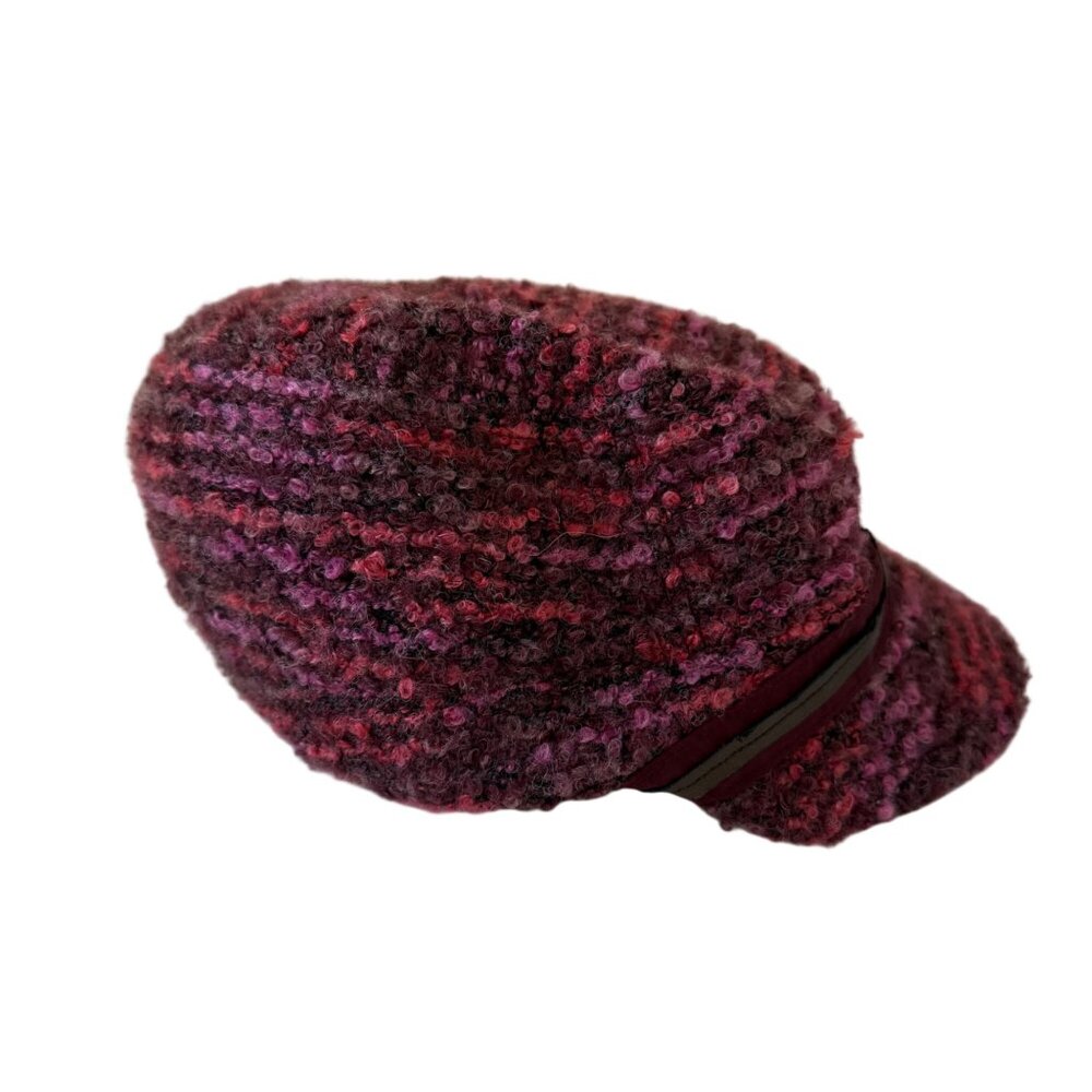 Pistil Women's Cap Hat One Size Wool Blend Textured Knit Brim Newsboy Winter